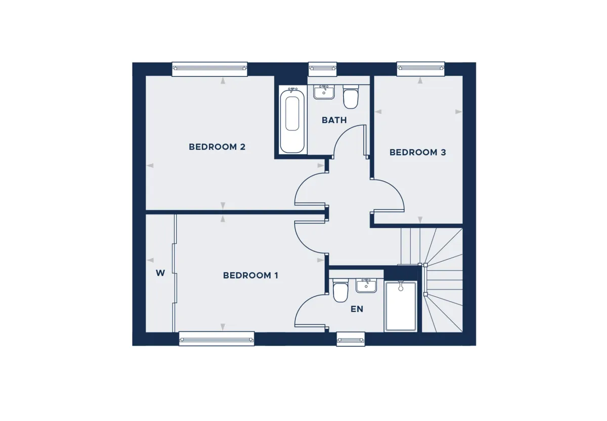 The Hazel First floor plan