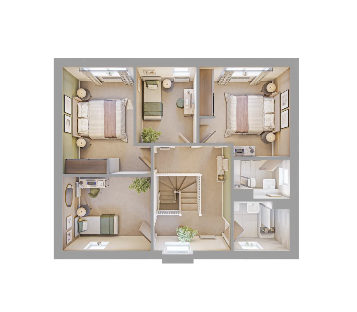 Grassland 3D Render - First Floor
