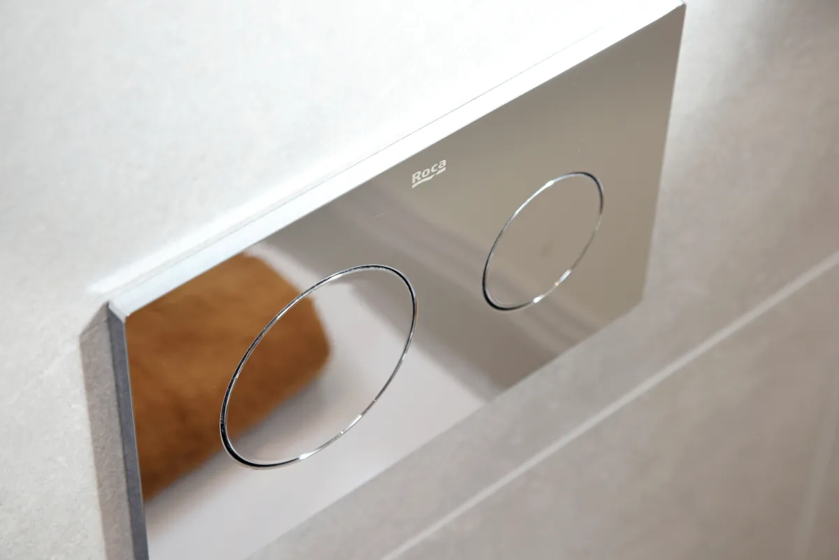 Roca flush plate